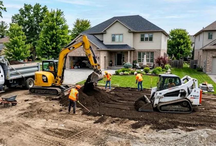 Réalisation Ritzco : excavation et terrain