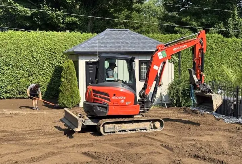 Réalisation Ritzco : excavation et terrain